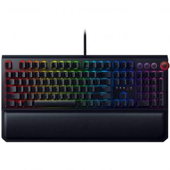 Razer Blackwidow Elite - Teclado Gaming,Teclado Mecánico Para Juegos Completo, Dial Digital Multifunción, Reposamuñecas Ergonómico, Teclas Controlables, Memoria Híbrida Integrada, ES Layout, Negro