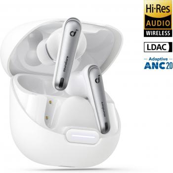 Soundcore Liberty 4 NC True-Wireless Noise Cancelling Earbuds Clear White