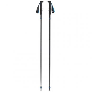 Bastones de trekking Black Diamond Distance Z negros (par) - 120 cm, ultraligeros, plegables en tres secciones, fabricados en aleación de aluminio, con empuñaduras ergonómicas y correas ajust