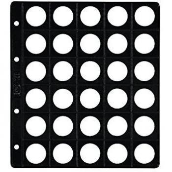 PARDO 75300 - Pack de 25 fundas monedas plástico con base, 30 alojamientos