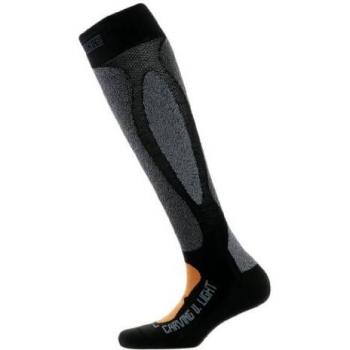 X-Socks Funktionssocke Ski Carving Ultra Light - Calcetines para mujer, color negro / naranja, talla DE: 45-47
