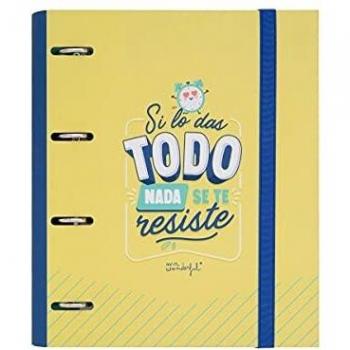 Mr. Wonderful Carpeta con anillas - Si lo das todo, nada se te resiste, WOA11102ES