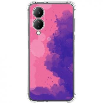 Funda Silicona Antigolpes Acuarela 07 para Vivo Y17s