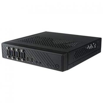 Caja PC Akasa Cypher SPX Mini-ITX delgada, compacta y negra con cuatro puertos seriales