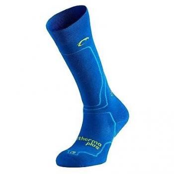 Lurbel Calcetines Largos Altitud Six Azul, calcetines térmicos, calcetines de esquí, calcetines altos, calcetines para la nieve, transpirables y anti-olor, unisex (