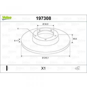 Valeo 197308 Disco de freno