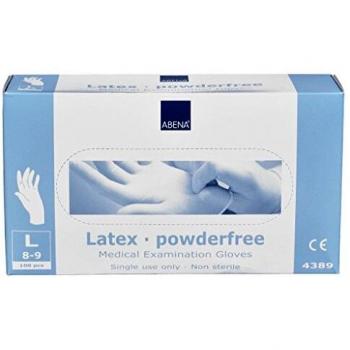 Abena Natural Latex Gloves Large 100 Pieces