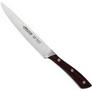 ARCPJ Natura Cuchillo para Lenguado, Acero_Inoxidable, Madera, 160 mm