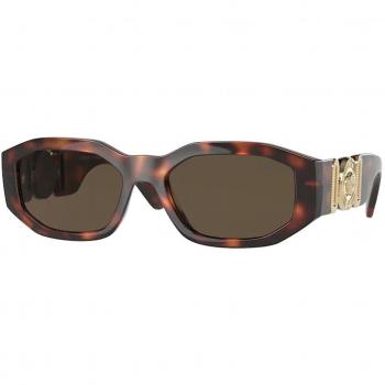 Versace VE4361F Asian Fit 521773 Anteojos de Sol para Hombre Tortoiseshell, lentes de sol con ajuste asiático, diseño carey