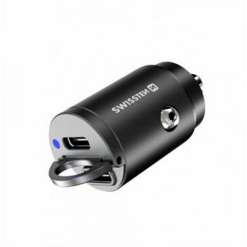 Adaptador de Coche Power Delivery 2x USB-C 30W Nano Negro