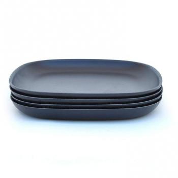 Biobu by ekobo 34147 smallstarter plates set of 4 black
