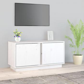 Mueble de TV madera maciza de pino 80x35x40,5 cm