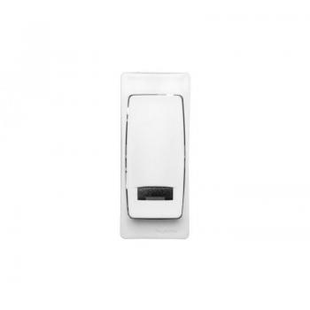 Botón Pulsador Luminoso Completo Blanco Versión Estrecha Legrand 086088