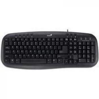 Genius 31310049104 - Teclado USB/PS2, color negro