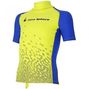 Aqua Sphere niños BIX la erupción Guardia, Infantil, Color Green/Royal Blue, tamaño Medium