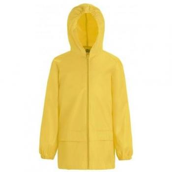 Regatta - Chaqueta impermeable modelo Stormbreak para niños, características: resistente al agua, transpirable, con capucha ajustable, cierre frontal con cremallera, bolsillo con cremallera en el pecho, puños ajustables y do