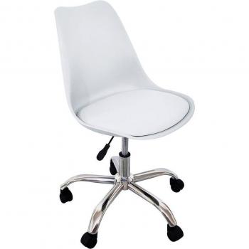 Silla de Escritorio Enjoy 5 Ruedas Blanco Mate 79/86,5X48x54 Cm