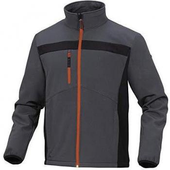 Delta Plus LULE2GOGT Lulea2 Chaqueta Softshell Poliéster/Elastano, Talla Grande, Naranja/Gris, Paquete de 10