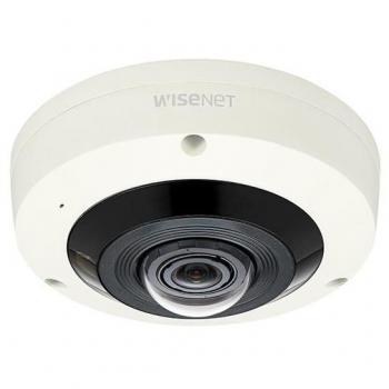 Cámara de Seguridad IP Dome Hanwha XNF-8010RV 6MP IR Vandal Fisheye Interior y Exterior 2048 x 2048 Pixeles