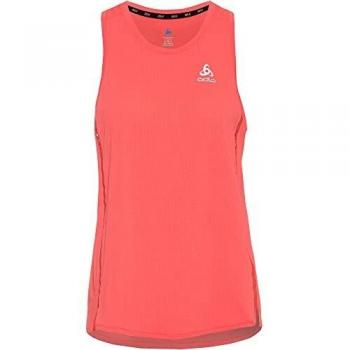 Camiseta de Tirantes para Correr Odlo Zeroweight Chill-Tec Femenina Rosa