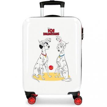 Maleta de cabina Disney Dalmatians Family rígida 55 cm Blanco