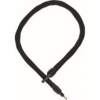 Candado de cadena Abus IvyTex ACH 6KS/100 negro - Cadena de 6 mm, cubierta resistente a suciedad y humedad, longitud 100 cm