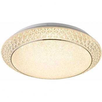 Lámpara de Techo LED Ronja Dimmable con Control Remoto, 28W, 3300Lm, CCT 3000-6000K, Metal Blanco, Ø41cm