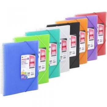 Carpeta 40 fundas A4 Archivex Star colores surtidos