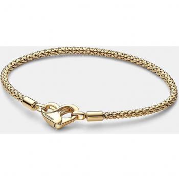Pulsera Pandora Moments Cadena con Tachuelas Dorada 562731C00-18