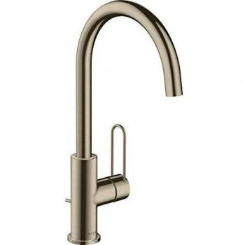 Hansgrohe HG Mezclador lavabo 210 Axor Uno Caño giratorio Mango en U BN