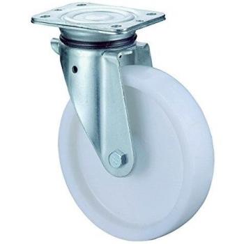 Ruedecilla de Carga Pesada 200mm con Placa de Anclaje de Plástico, Capacidad 600kg, Modelo N100.B10.201