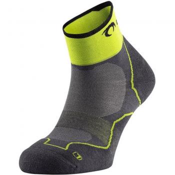 Calcetines Lurbel Desafío Trail Running Tobilleros Transpirables Anti-Ampollas Sin Costuras Negro Verde Talla S