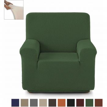 Eiffel Textile Nimes Funda para Sofá, Algodón, Verde, 1 Plaza, 55 x 195 x 2 cm