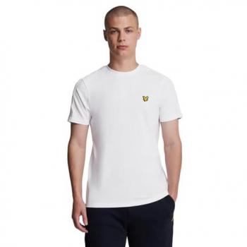 Lyle & Scott Men's Sports Tape T-Shirt - White - Large Size