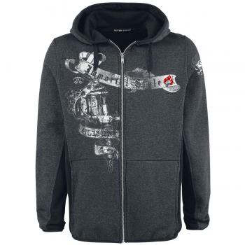 Alchemy England Ottawa Sudadera capucha con cremallera Negro M