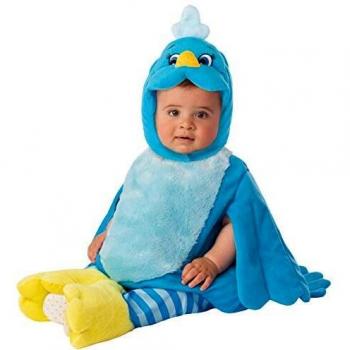 Arca de Noe - Disfraz Pájaro infantil, color azul, Talla 1-2 años