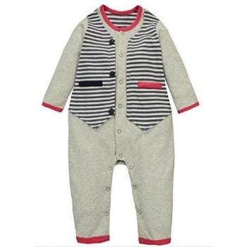 CuteOn BebšŠ Chico Hidalgo 100% Algodš®n Manga Larga Una pieza Romper Jumpsuits 12Meses