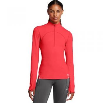 Camiseta de manga larga para mujer Under Armour Vanish CW Half Zip, color rojo intenso, talla S