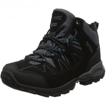 Regatta Lady Holcombe Mid, Botas de senderismo Mujer, Negro