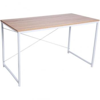Escritorio Dek 120x60cm Blanco - Escritorio de diseño moderno, dimensiones 120 cm de largo x 60 cm de ancho, color blanco, superficie resistente y fácil de limpiar, ideal para oficinas o espacios de trabajo en casa