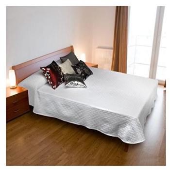 Colcha de Verano Premium Burrito Blanco 100 | Diseño Geométrico Elegante | Suave y Sin Plancha | Medidas Disponibles para Cama de 135cm