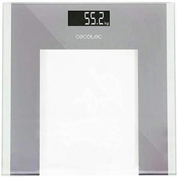 Báscula de baño digital de alta precisión. Con plataforma de cristal templado de alta seguridad, pantalla LCD invertida y capacidad máxima de 180kgr. Lista para usar y con cinta métrica. Surface Precision 9100 Healthy de Cecotec