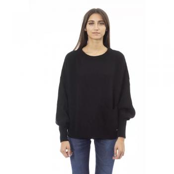 Baldinini Trend Black Wool Sweater - L