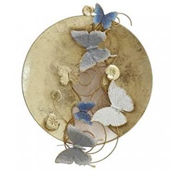 Decoración de Pared DKD Home Decor Dorado Metal Mariposas (59 x 8,3 x 49 cm)