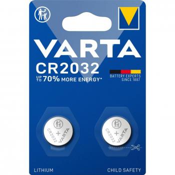 Pila de Litio Varta CR2032 de un solo uso con duración prolongada