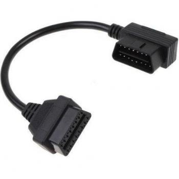 SODIAL (R) OBD-II OBD2 16Pin macho a hembra Cable de extension de diagnostico Extensor 30cm