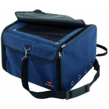 Ferplast Arca Gato y Perro Carrier, 38 x 38 x 29 cm, Color Azul