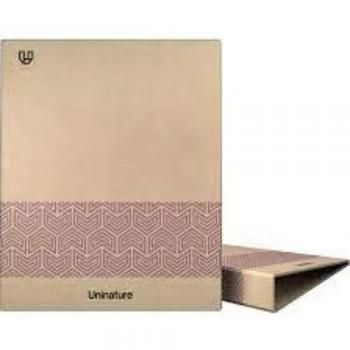 Carpeta A4 4 anillas 25mm Uninature violeta cartón forrado