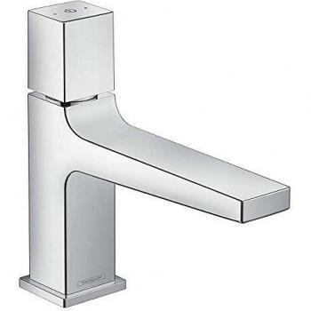 Hansgrohe 32570000 Metropol Select 100 Grifo de Lavabo con vaciador Push-Open, Cromo, 100 mm