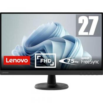 Monitor Lenovo D27-45 27 Full HD (1920 x 1080, VA, Bordi Ultrasottili, AMD FreeSync, 4ms, 75Hz, HDMI y VGA) Negro